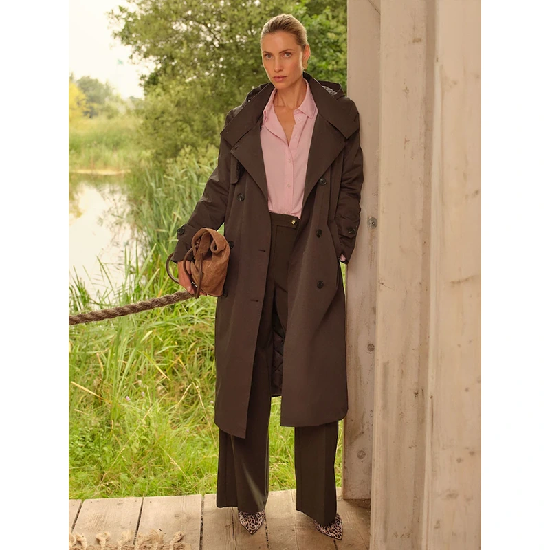 Brown Trench Coat - Image 2