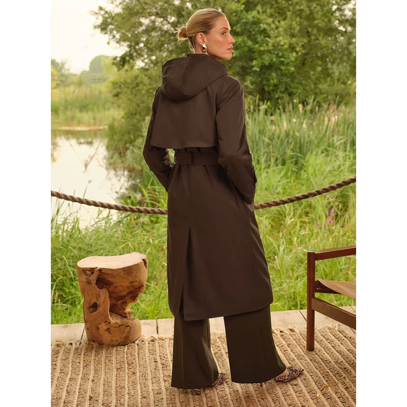 Brown Trench Coat - Image 5