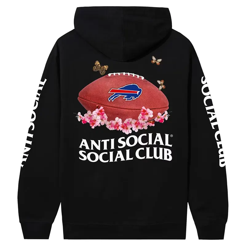 Buffalo Bills AntiSocialSocialClub x NFL Impact Blossom Hoodie - Image 3