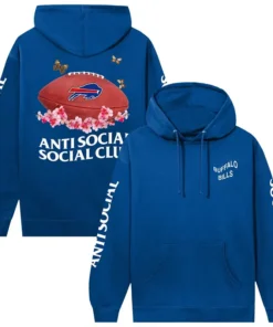 Buffalo Bills AntiSocialSocialClub x NFL Royal Impact Blossom Hoodie