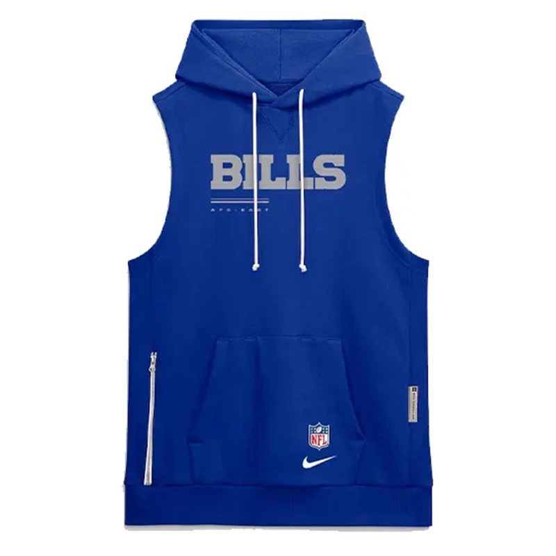 Buffalo Bills Sideline Sleeveless Hoodie