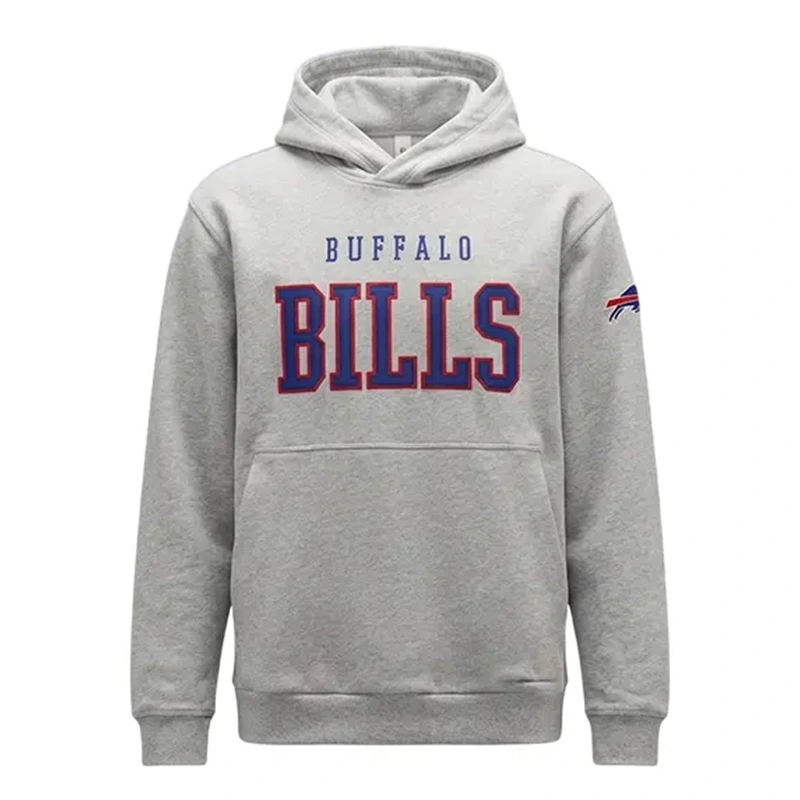Buffalo Bills Steady State Heather Grey Hoodie