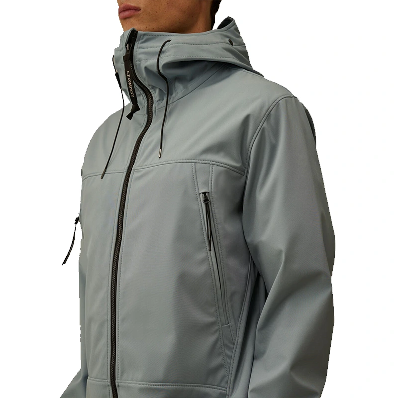C.P. Company C.P. Shell-R Silver Blue Goggle Jacket - Image 4