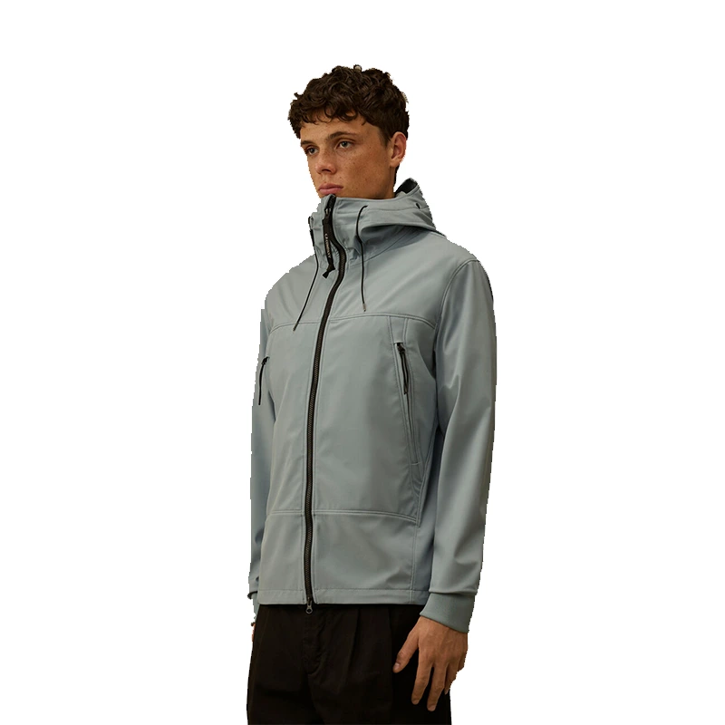 C.P. Company C.P. Shell-R Silver Blue Goggle Jacket - Image 2