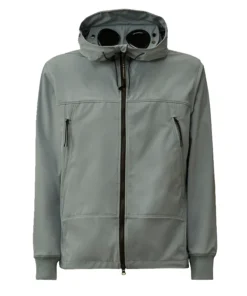 C.P. Company C.P. Shell-R Silver Blue Goggle Jacket