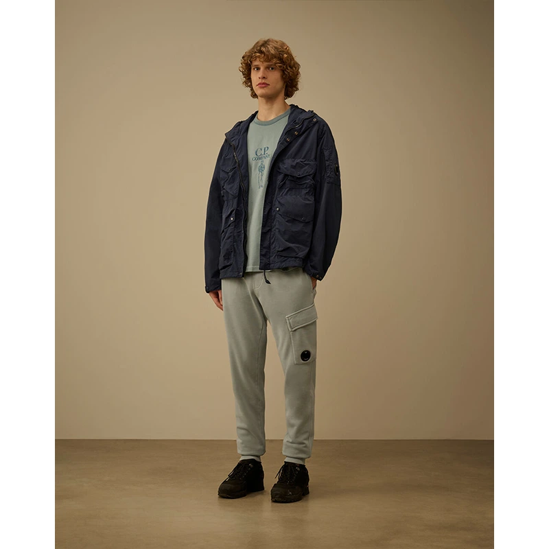C.P. Company Flatt Nylon Midnight Navy Goggle Jacket - Image 7