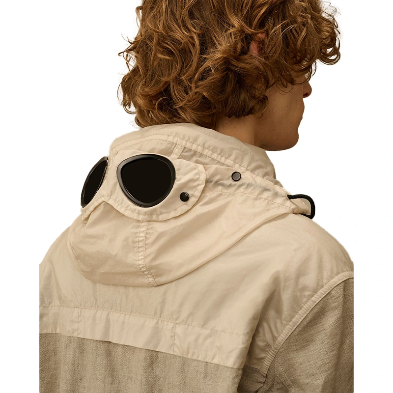 C.P. Company Rafia-R Mixed Dove Goggle Jacket - Image 5