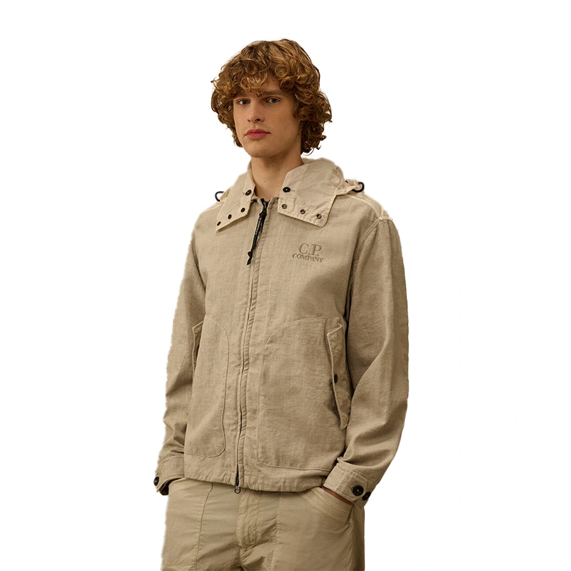 C.P. Company Rafia-R Mixed Dove Goggle Jacket - Image 2