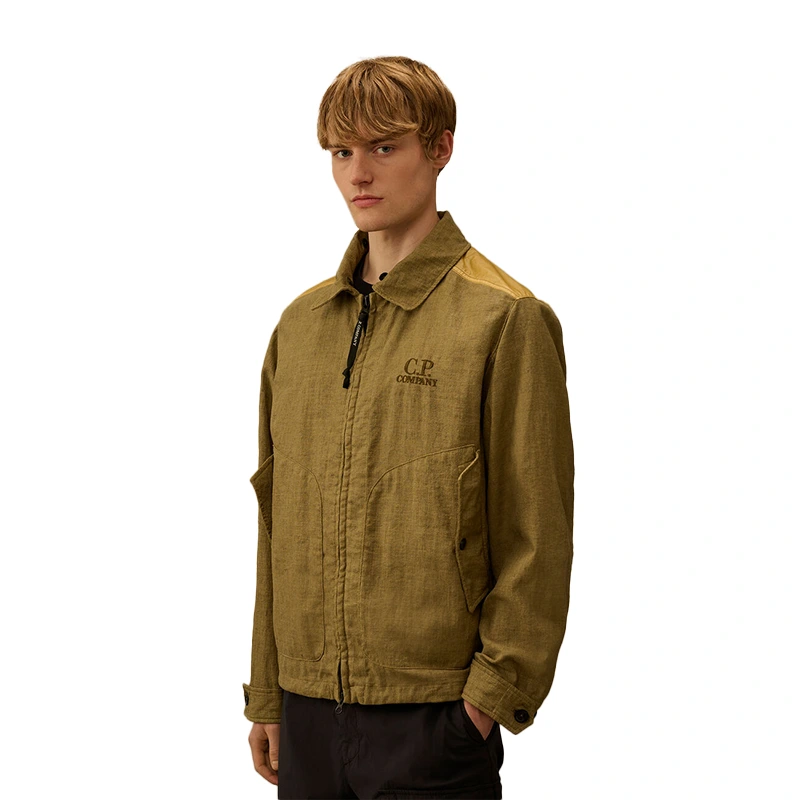 C.P. Company Rafia-R Mixed Dried Herb Goggle Jacket - Image 7