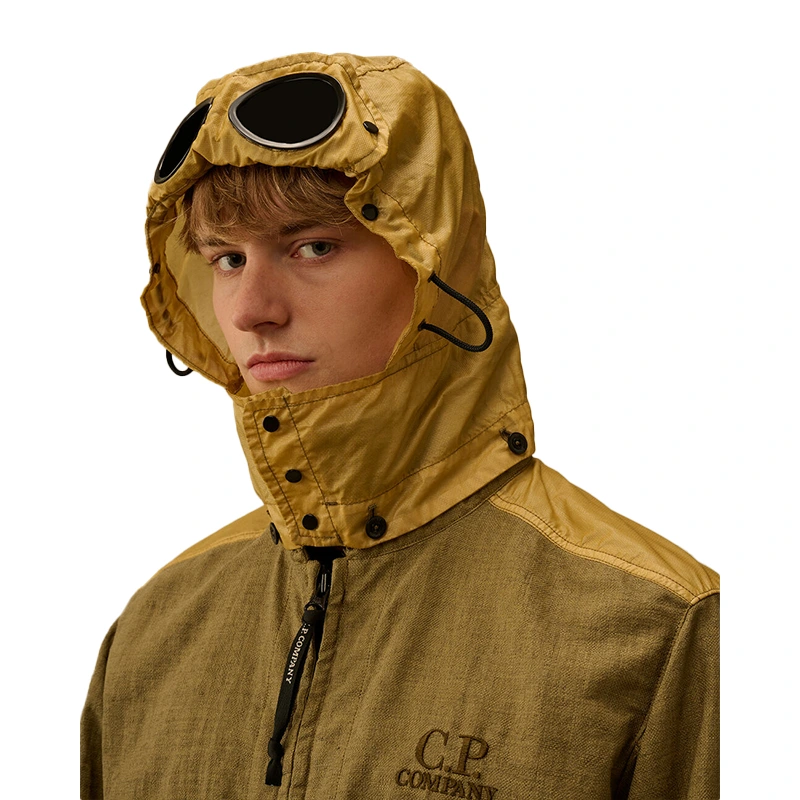 C.P. Company Rafia-R Mixed Dried Herb Goggle Jacket - Image 4