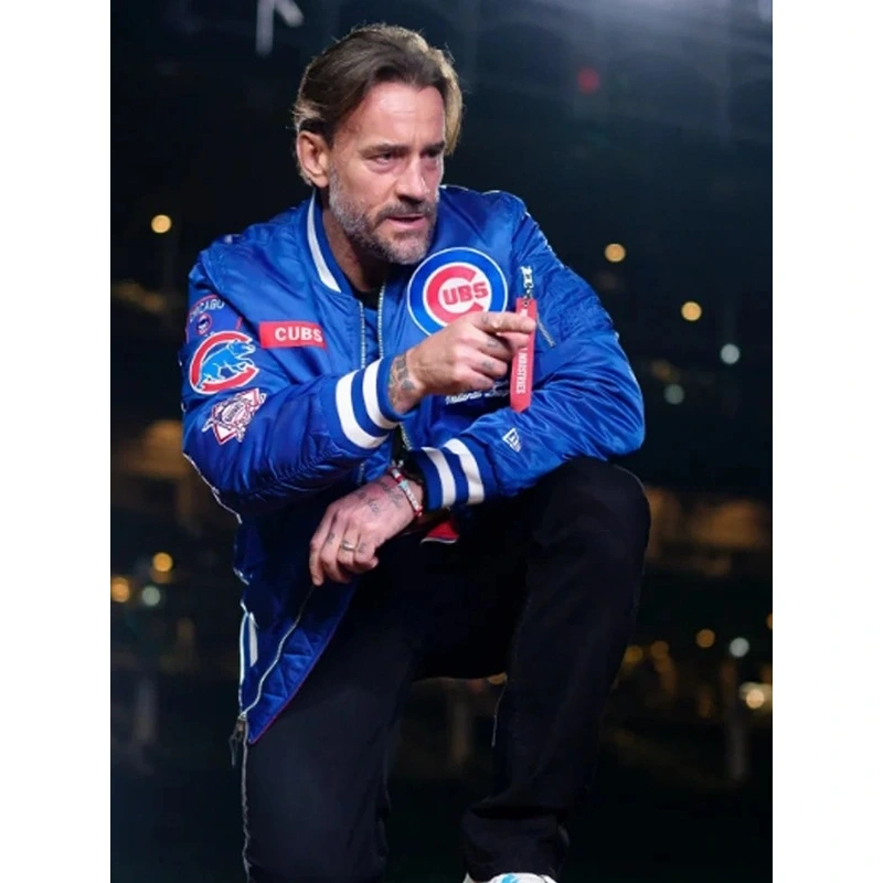CM Punk Chicago Cubs Satin Jacket - Image 3