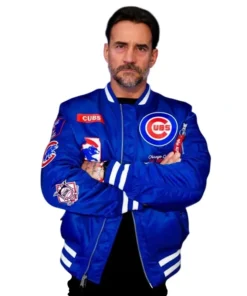 CM Punk Chicago Cubs Satin Jacket