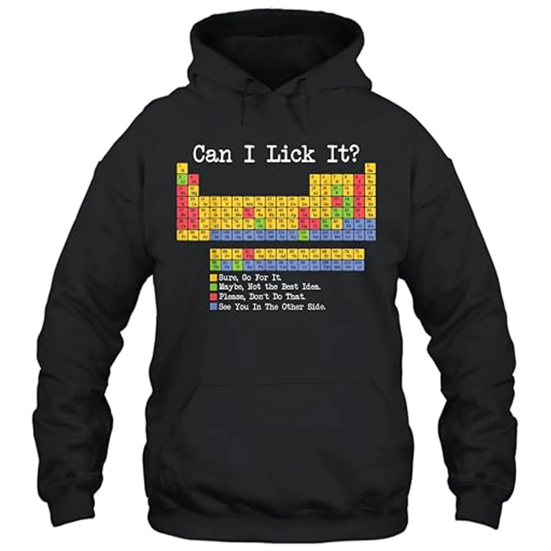Can I Lick It Periodic Table Teacher Student Funny Sweatshirt