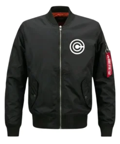 Capsule Corp Black Bomber Jacket