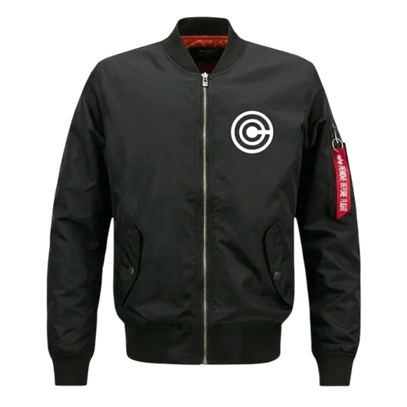 Capsule Corp Black Bomber Jacket