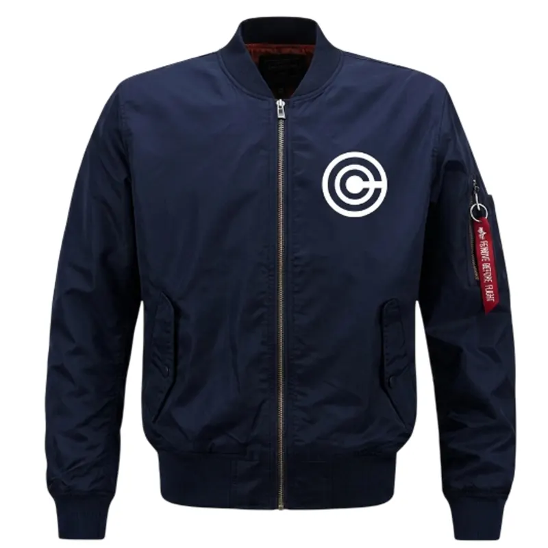Capsule Corp Blue Bomber Jacket