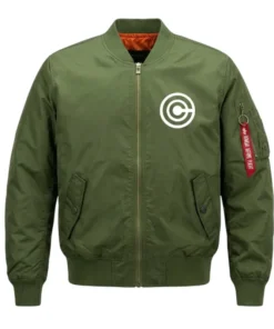Capsule Corp Green Bomber Jacket