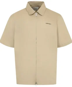 Carhartt WIP Short-Sleeve Postal Zip Shirt