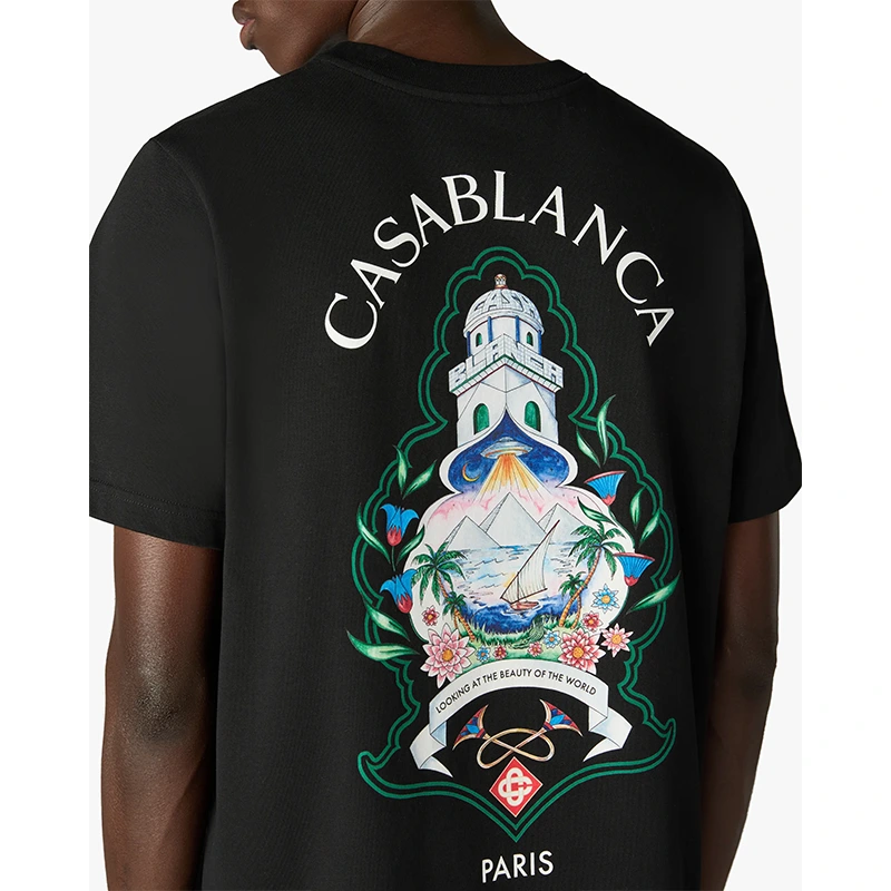 Casablanca Classic T-shirt Hotel Emblem T-shirt - Image 3