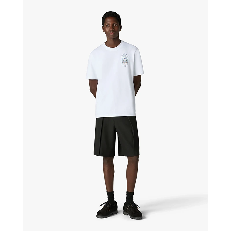 Casablanca Classic T-shirt Hotel Emblem White T-shirt - Image 5