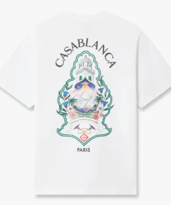 Casablanca Classic T-shirt Hotel Emblem White T-shirt