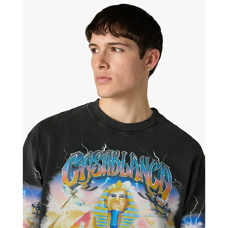 Casablanca Egypt As It Was Long Sleeve T‑Shirt - Image 4
