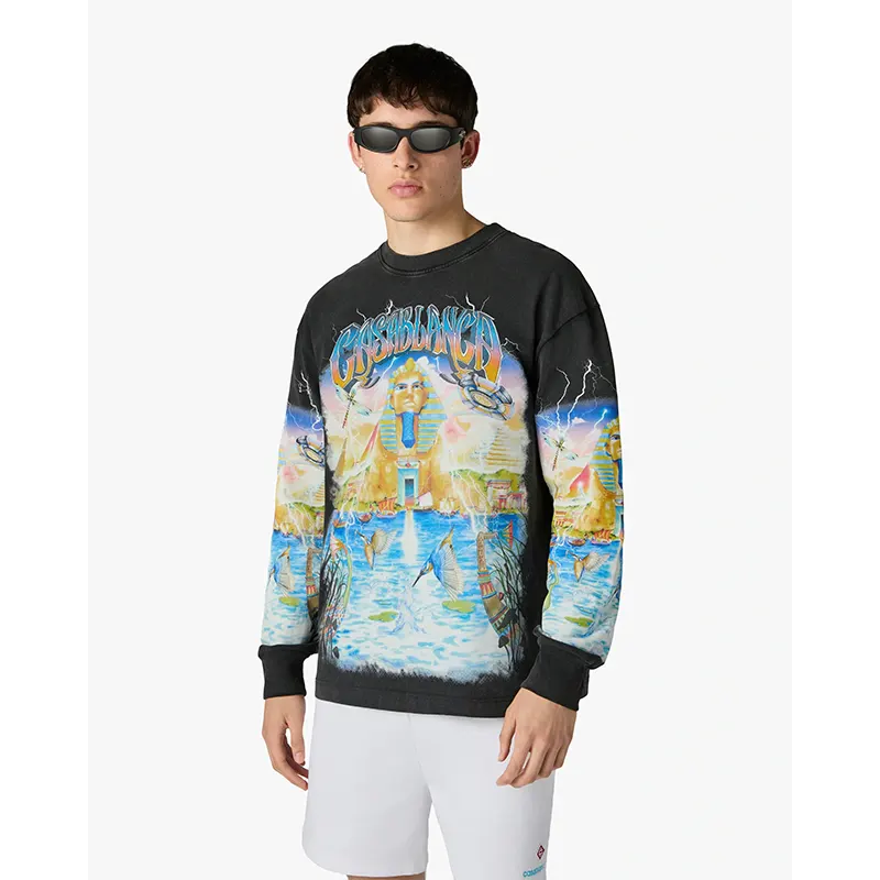 Casablanca Egypt As It Was Long Sleeve T‑Shirt - Image 3