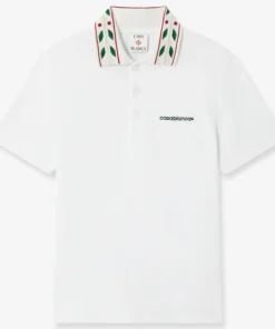 Casablanca Laurel Pique Polo Shirt