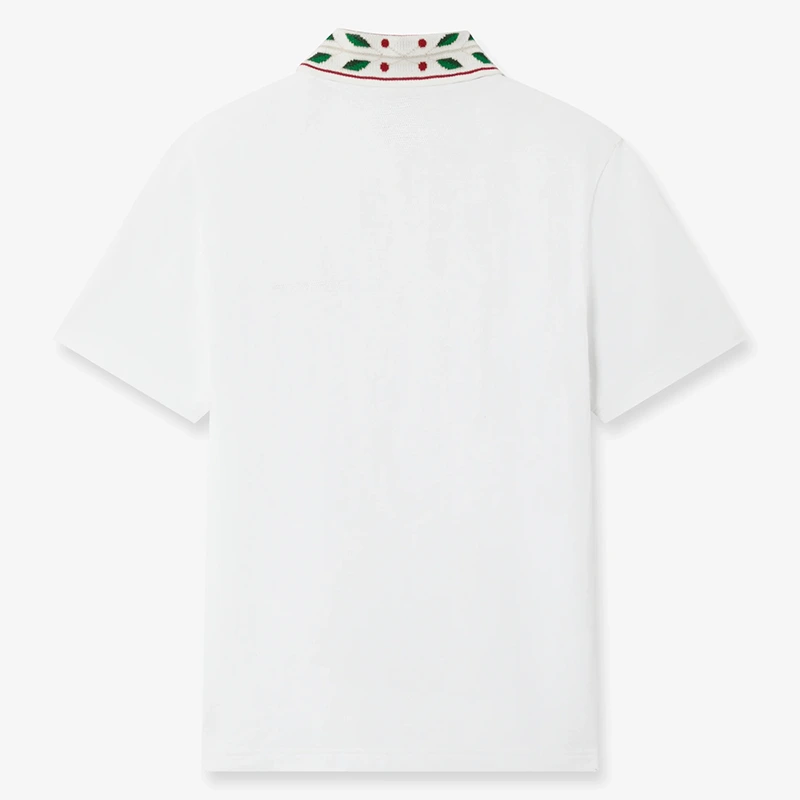 Casablanca Laurel Pique Polo Shirt - Image 2