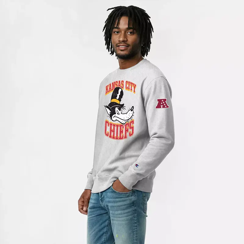 Champion NFL x Disney Big Bad Wolf Kansas City Chiefs Pullover Sweatshirt - Image 5