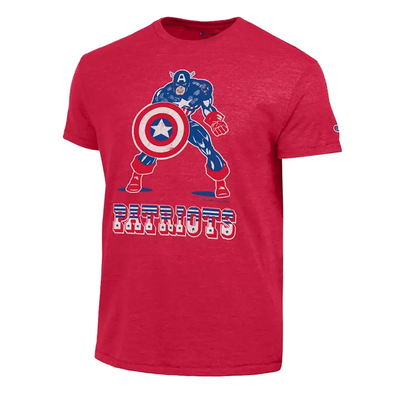 Champion NFL x Disney Captain America New England Patriots T-shirt
