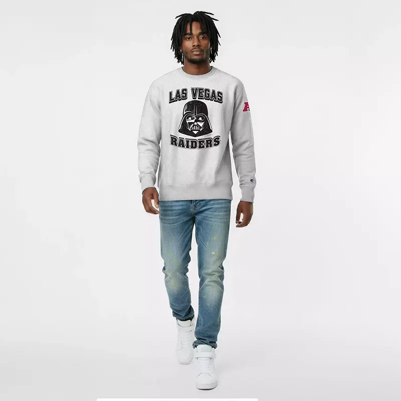 Champion NFL x Disney Darth Vader Las Vegas Raiders Pullover Sweatshirt - Image 5
