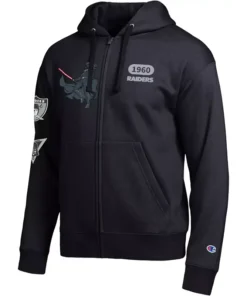 Champion NFL x Disney Darth Vader Las Vegas Raiders Zip Hoodie
