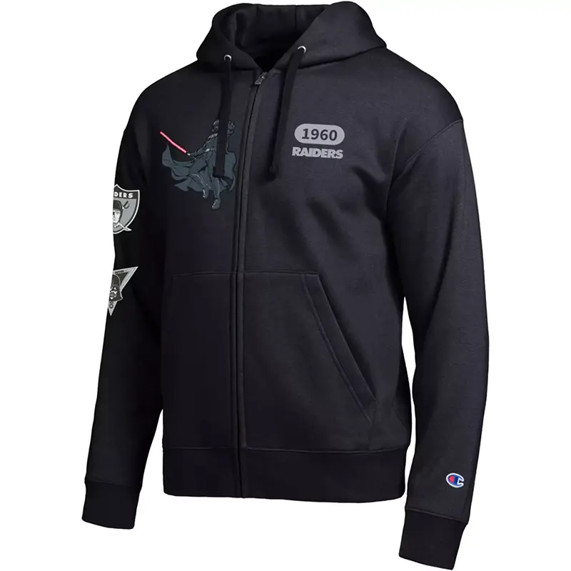 Champion NFL x Disney Darth Vader Las Vegas Raiders Zip Hoodie