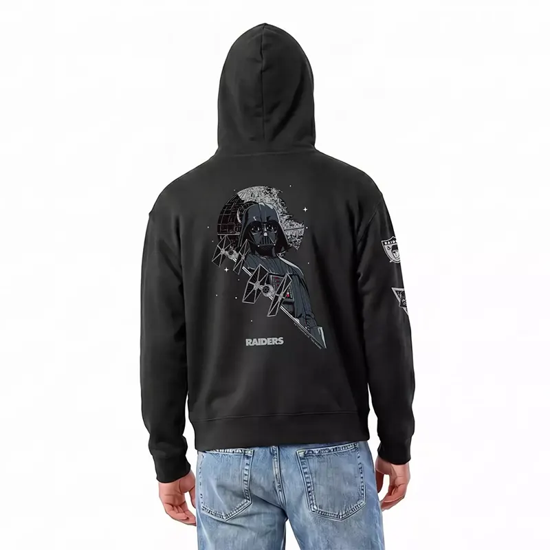 Champion NFL x Disney Darth Vader Las Vegas Raiders Zip Hoodie - Image 7