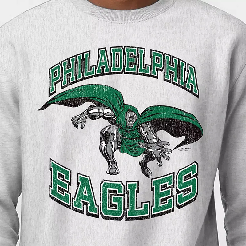 Champion NFL x Disney Doctor Doom Philadelphia Eagles Pullover Sweatshirt - Image 3