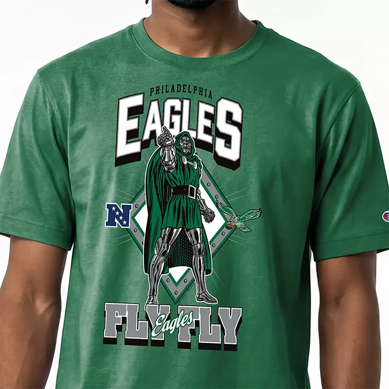 Champion NFL x Disney Doctor Doom Philadelphia Eagles T-shirt - Image 3