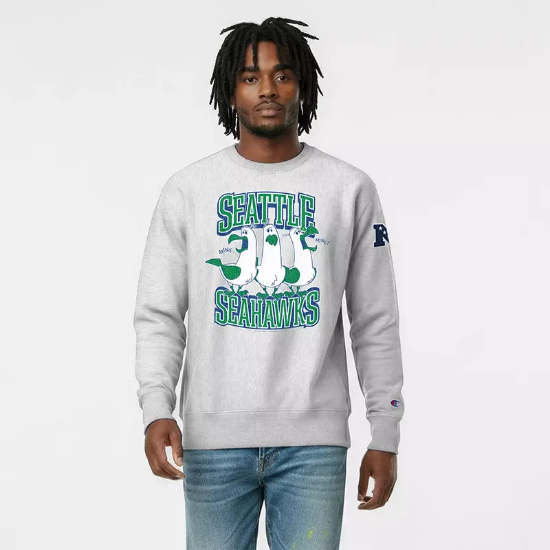 Champion NFL x Disney Finding Nemo Seagulls Seattle Seahawks Pullover Sweatshirt - Image 4