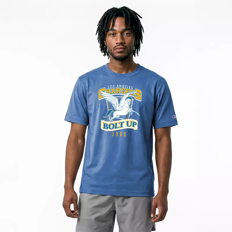 Champion NFL x Disney Hercules and Pegasus Los Angeles Chargers T-shirt - Image 4
