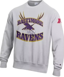 Champion NFL x Disney Maleficent's Raven Baltimore Ravens Pullover Sweatshirt
