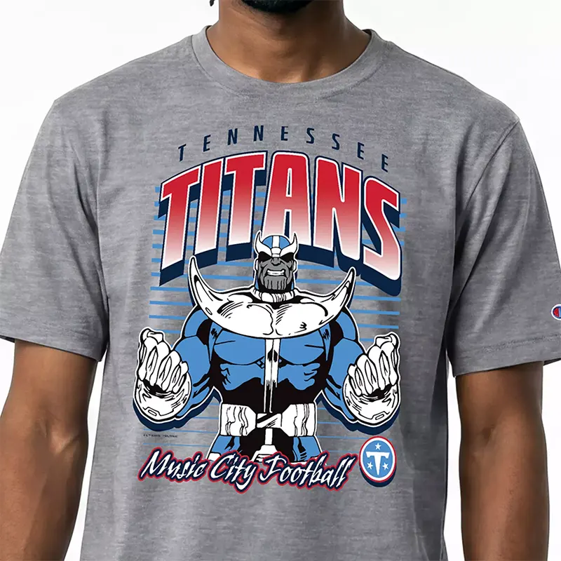 Champion NFL x Disney Thanos Tennessee Titans T-shirt - Image 5