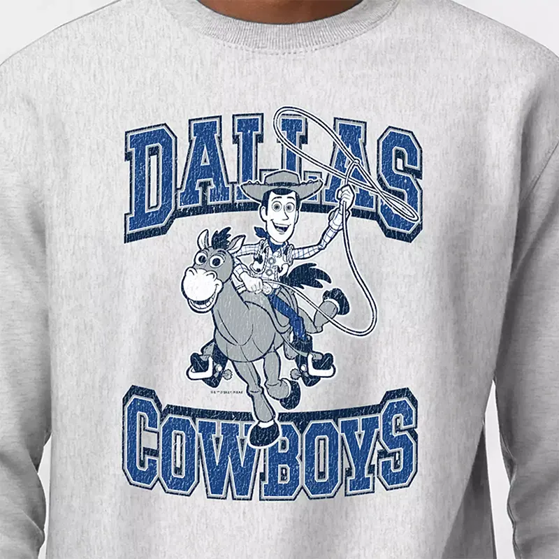 Champion NFL x Disney Woody Dallas Cowboys Pullover Sweatshirt - Image 3