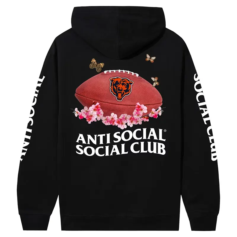 Chicago Bears AntiSocialSocialClub x NFL Impact Blossom Hoodie - Image 3