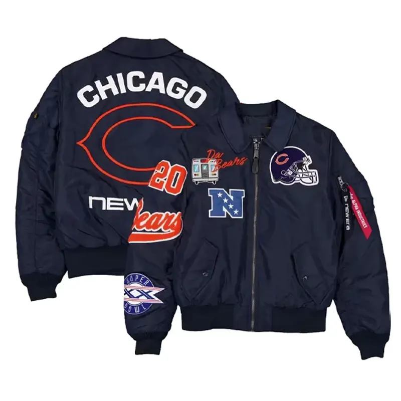 Chicago Bears New Era x Alpha Industries MA-1 Bomber Jacket