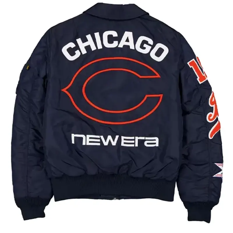 Chicago Bears New Era x Alpha Industries MA-1 Bomber Jacket - Image 3