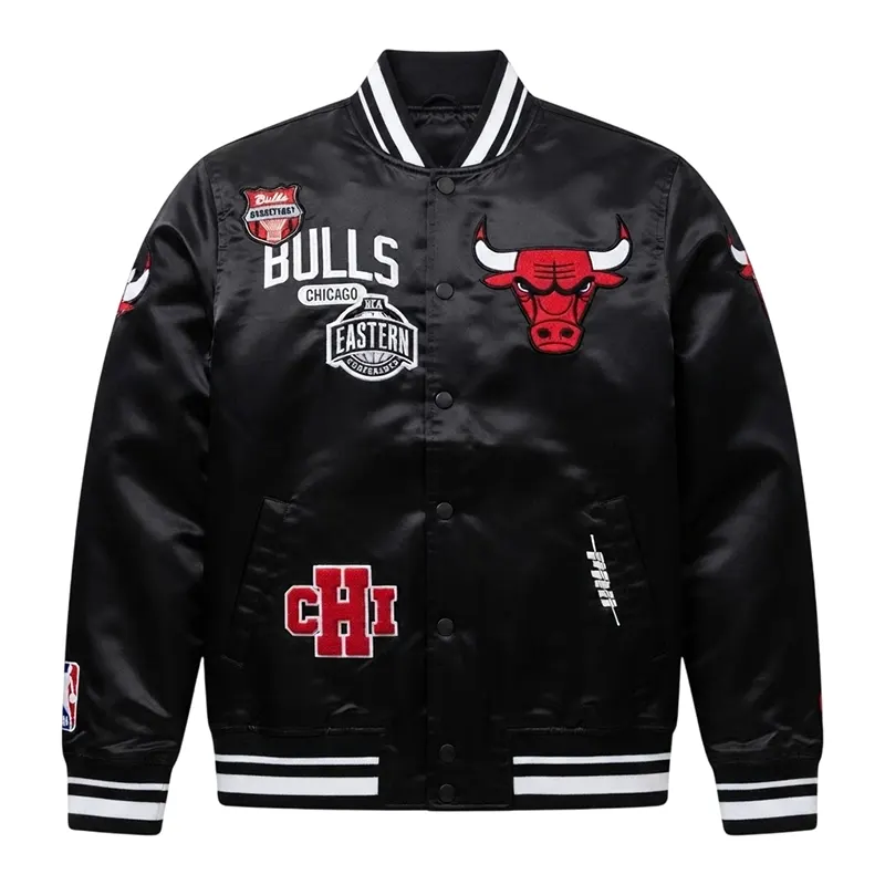 Chicago Bulls Letterman Satin Jacket
