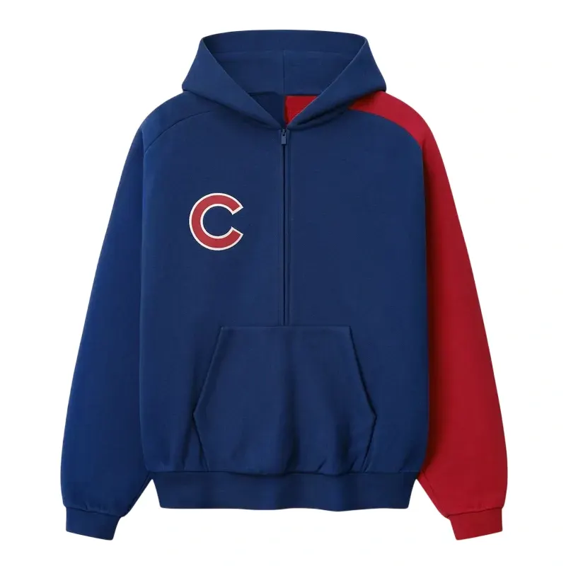 Chicago Essentials Blue Red Hoodie