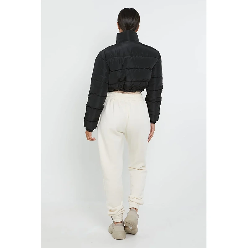 Cropped Puffer Jacket - Image 3