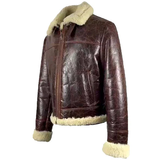 Wayne Nash Brown vintage oxblood B3 Bomber Jacket - Image 2