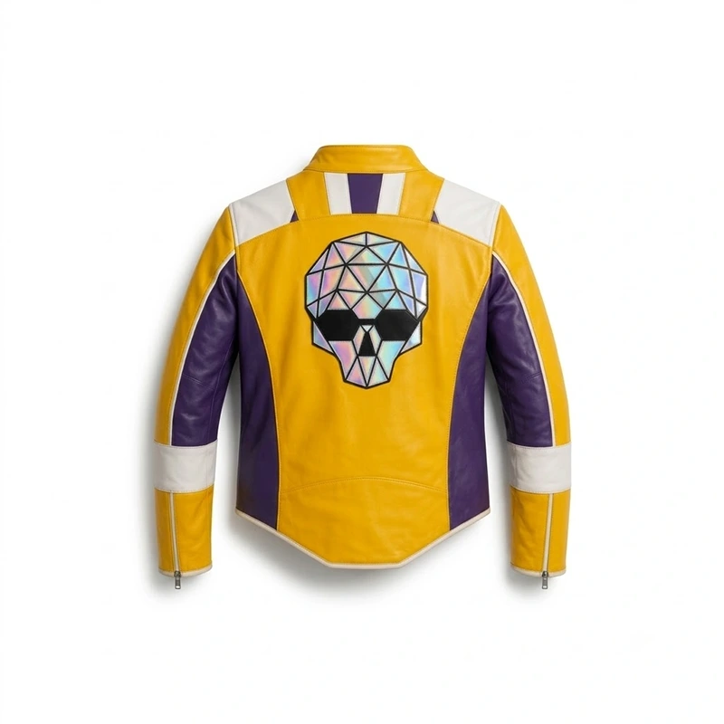 Dead As Disco Charlie Disco Yellow Leather Jacket - Image 2